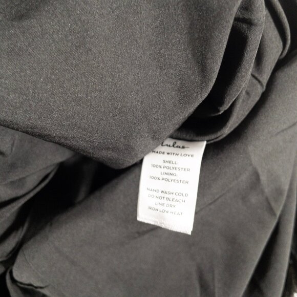 NWT Lulus Floral Metallic Strapless Evening Gown With Side Slit Wedding Guest L - Picture 12 of 12